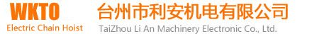 TaiZhou Li An Machinery Electronic Co., Ltd. www.wktohoist.com