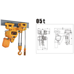 超低吊型环链电动葫芦5T